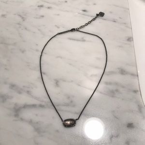 Kendra Scott Gunmetal Necklace